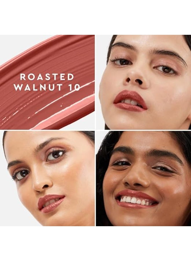 Kiro Super Butter Lip Lacquer - Roasted Walnut (Dusty Pink), 5ml | Hi-Shine, Intense Color, Non-Sticky, Hydrating | Infused with Murumuru, Mango, Cupuacu, Cocoa & Shea Butters | Vegan & Cruelty-Free. - Image 4